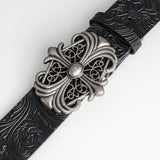 Retro Bohemian Style Black PU Leather Belt