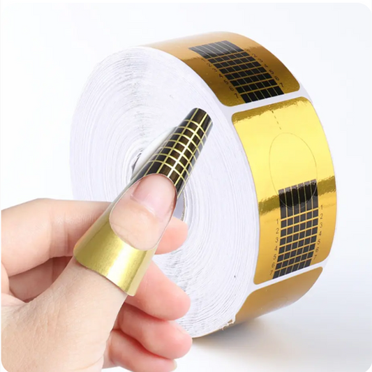 100pcs French Nail Art Forms for Acrylic Gel Extensions