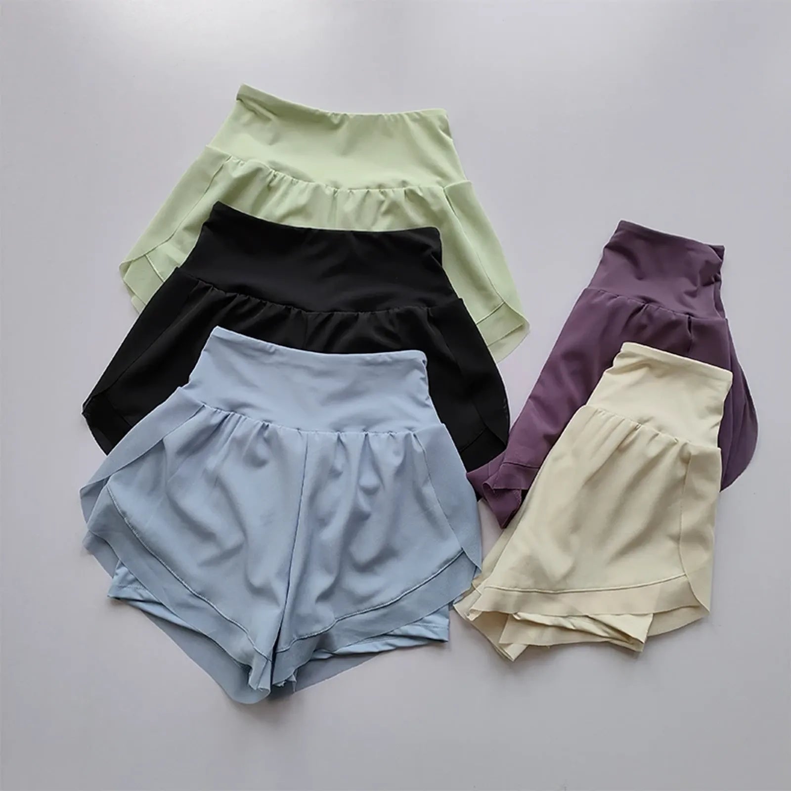 Women's High-Waisted Quick-Dry Sports Shorts