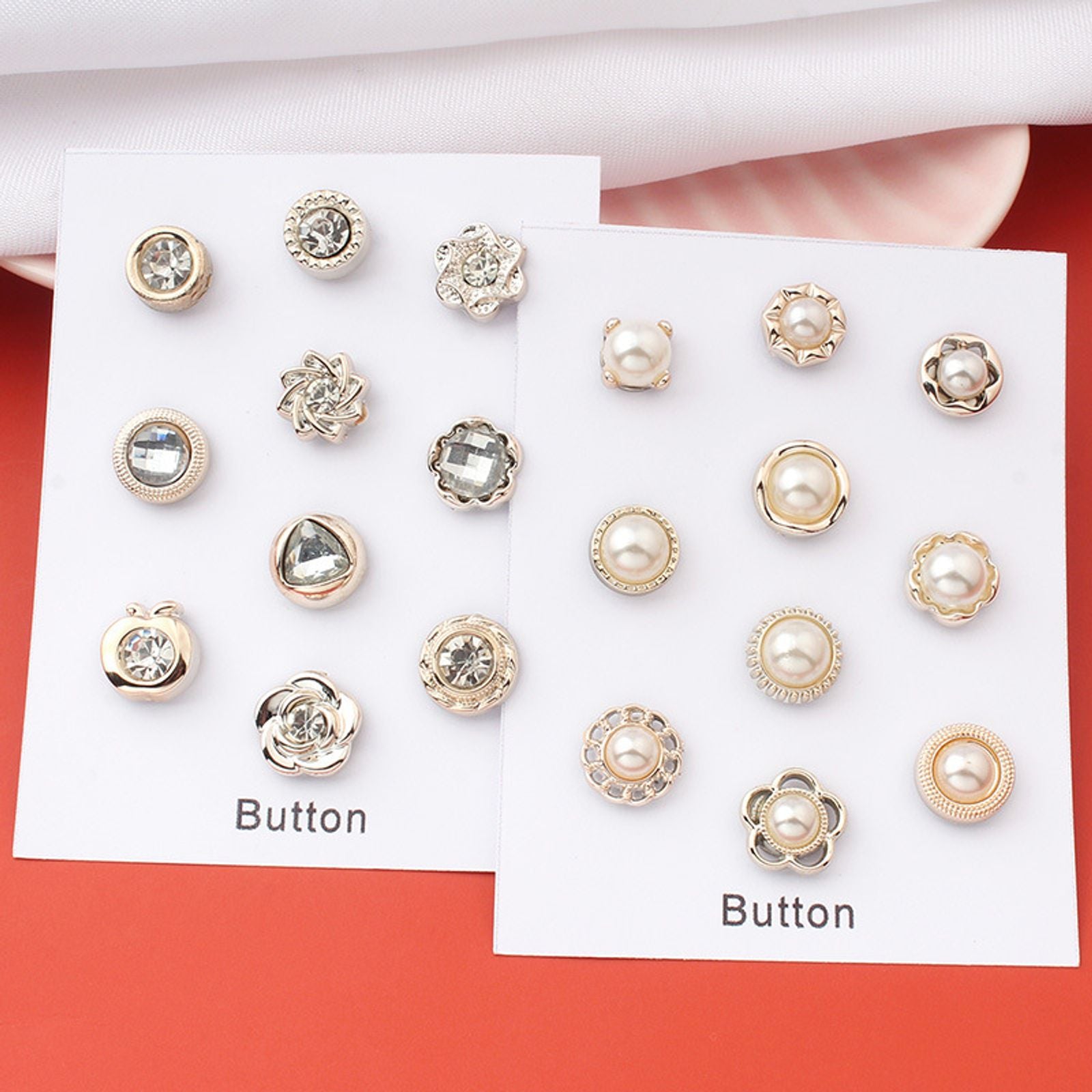 Safe Metal Pearl Magnet Hijab Pins Set for Women