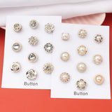 Safe Metal Pearl Magnet Hijab Pins Set for Women