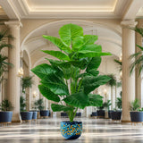 Lifelike 100cm Artificial Palm Tree with 18 Leaves