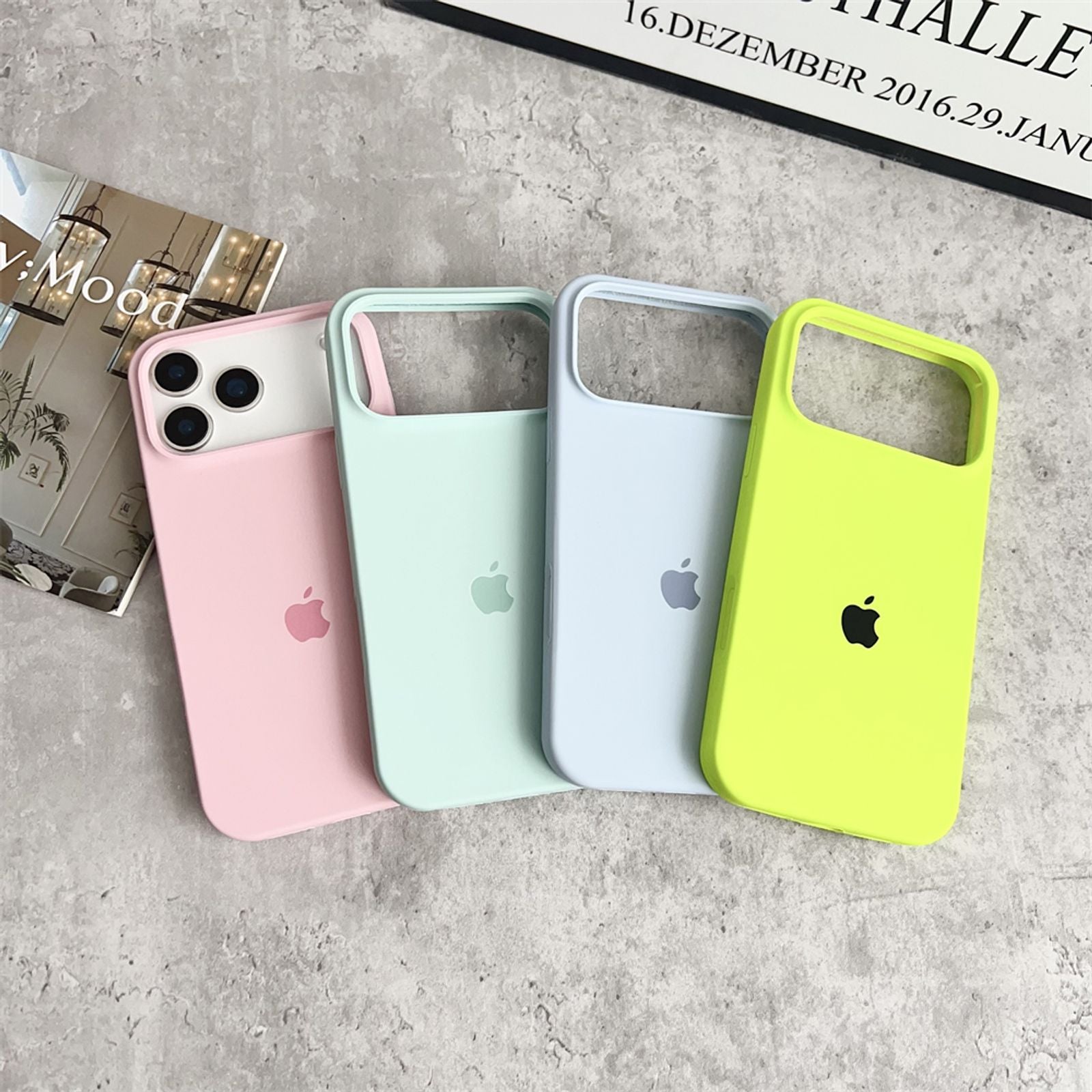 Official Silicone Apple Cases for iPhone 12, 14, 15, 16, 17 Pro Max