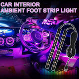 Car LED Neon Foot Light Interior Atmosphere Lamp