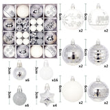 44Pcs Christmas Ball Ornaments for Home Decor