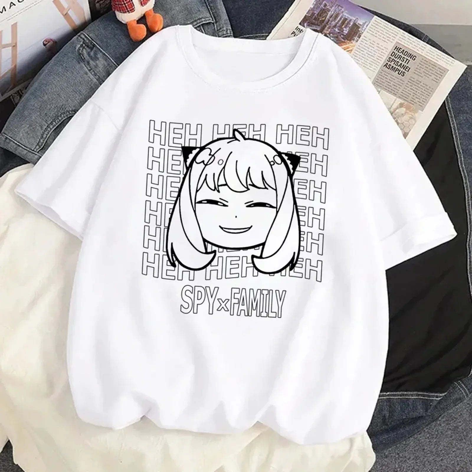 Loid, Yor, and Anya Forger Kawaii Anime T-shirt