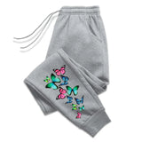 Colorful Butterfly Printed Sweatpants for Women