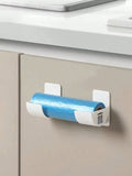 2pcs No Punch Trash Bag Dispenser - Kitchen Organizer