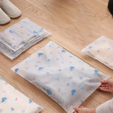 5pcs Printed Travel Storage Bags, Waterproof Clothes Organizer