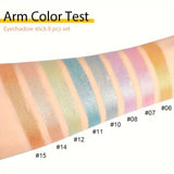 16 Colors Pearlescent Waterproof Eyeliner - Long-Lasting Shine