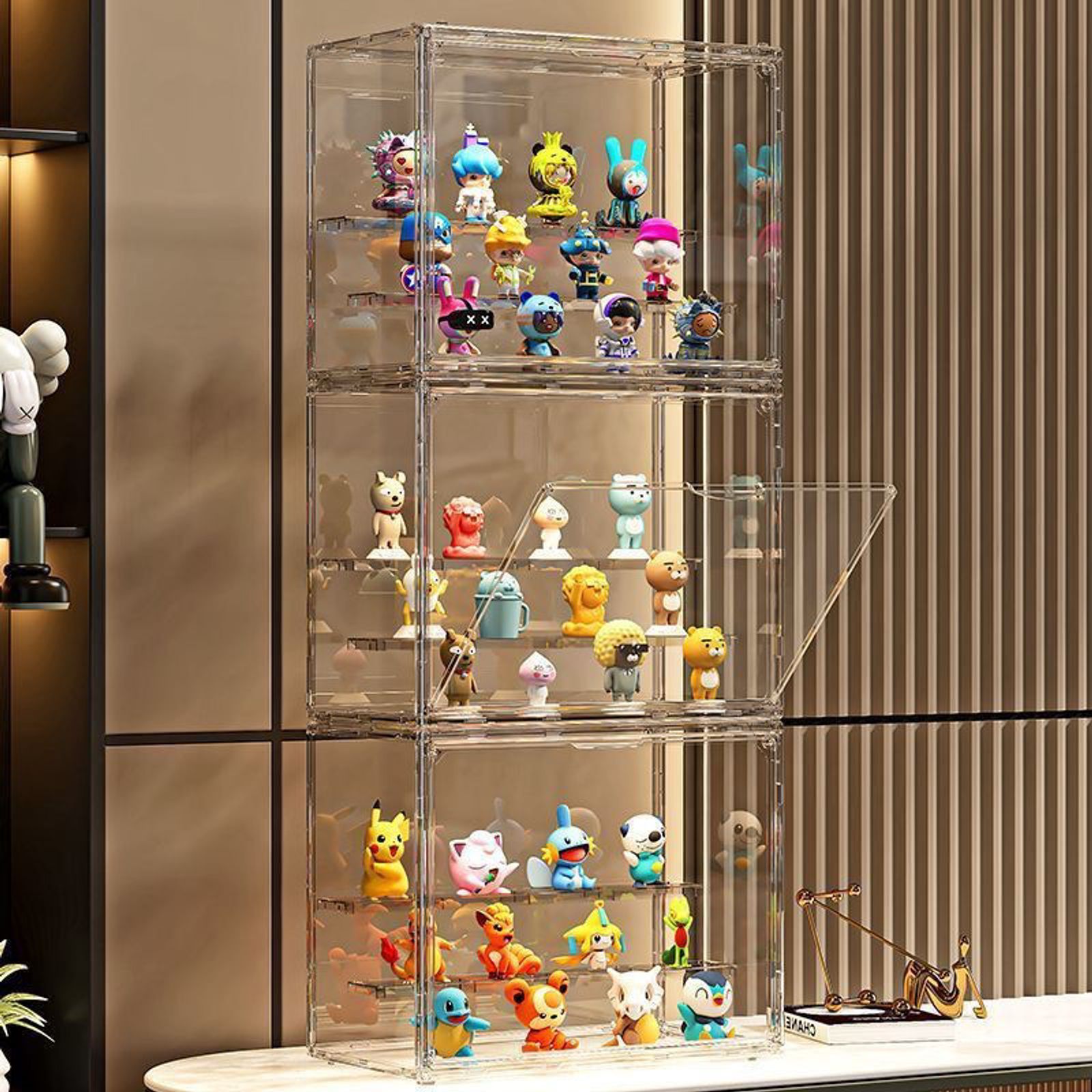 Three Layer Acrylic Display Rack for Dolls and Models