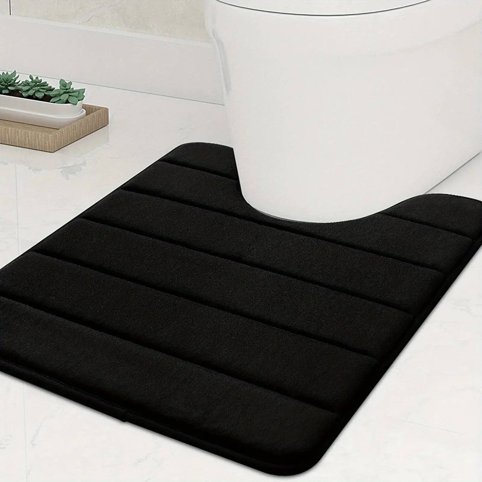 U-Shaped Memory Foam Bathroom Mat