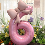 40-Inch Pink Bowknot Aluminum Foil Balloons