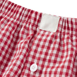Women's Plaid Lounge Boxer Shorts - Cute Summer Pajama Bottoms