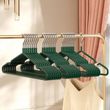 10pcs Durable No-Slip Metal Clothes Hangers