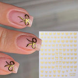 Mini Bowknot Design Nail Art Stickers - Set of 1 or 2