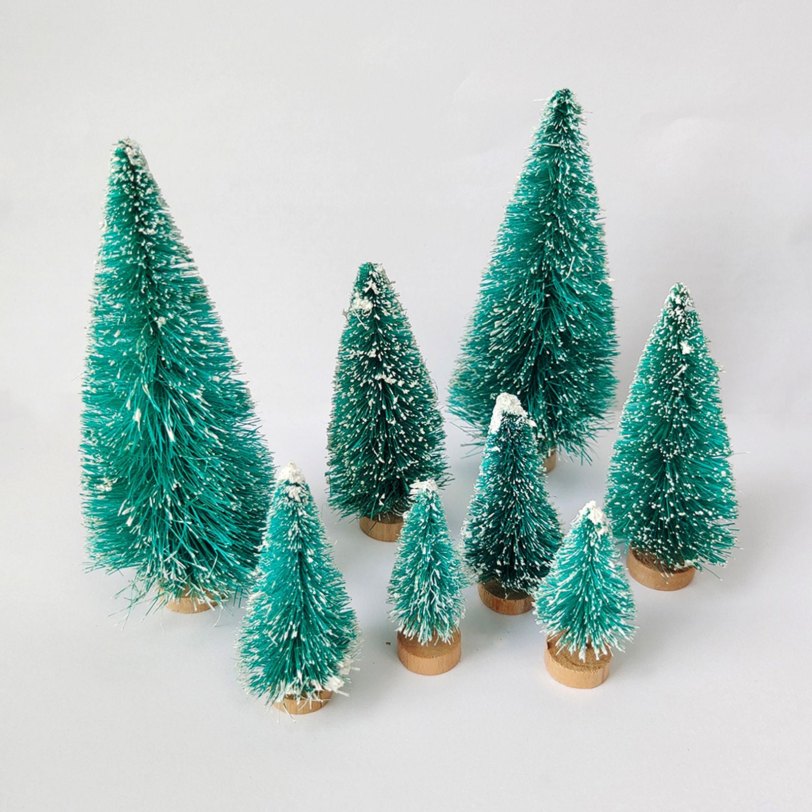 Mini Christmas Tree Ornament Set - 5/8pcs Decorative Cedar Pine