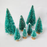 Mini Christmas Tree Ornament Set - 5/8pcs Decorative Cedar Pine
