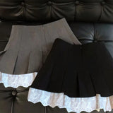 High Waist Silver Sequin Mini Skirt for Women