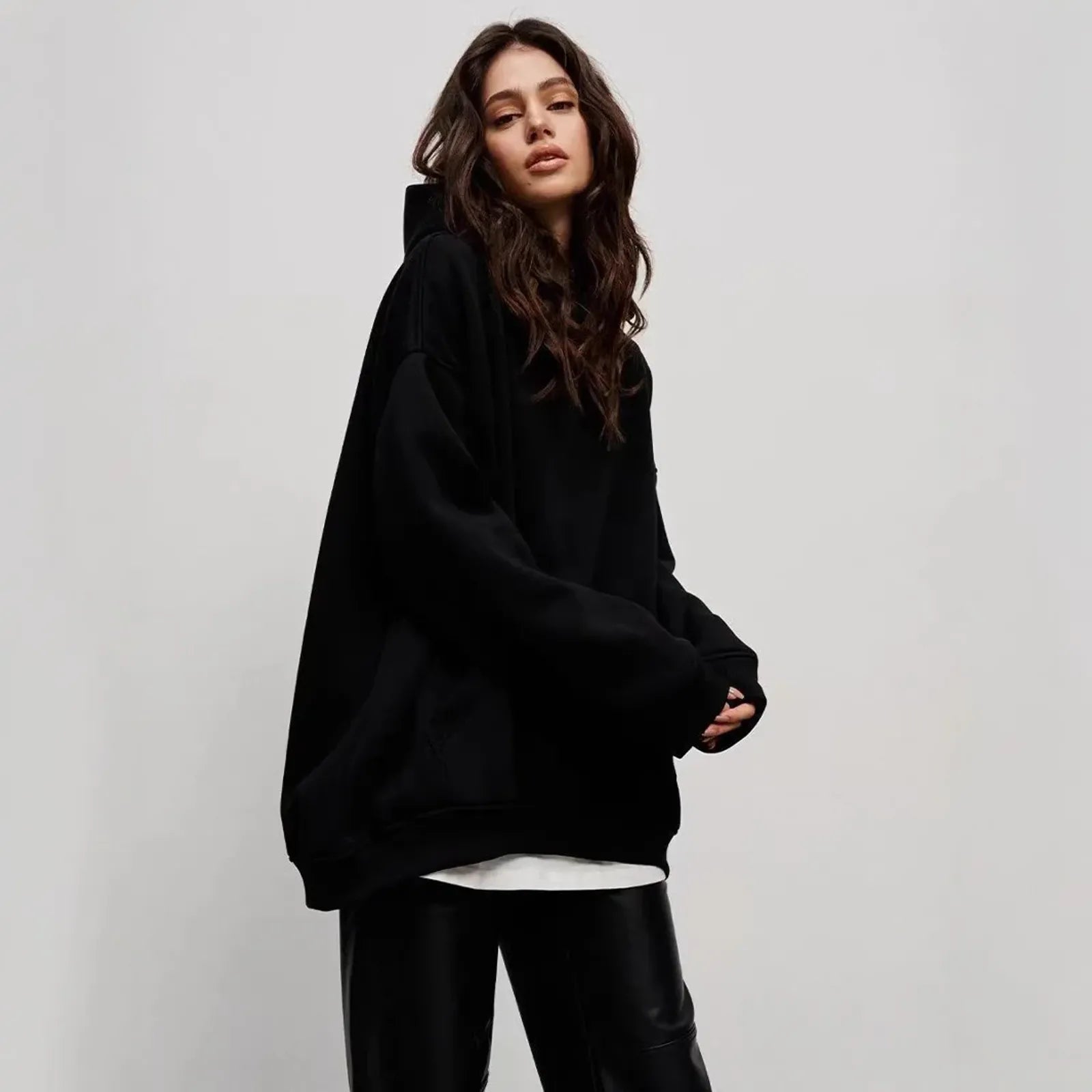 Oversized Unisex Hoodie - Loose Fit Winter Sportswear