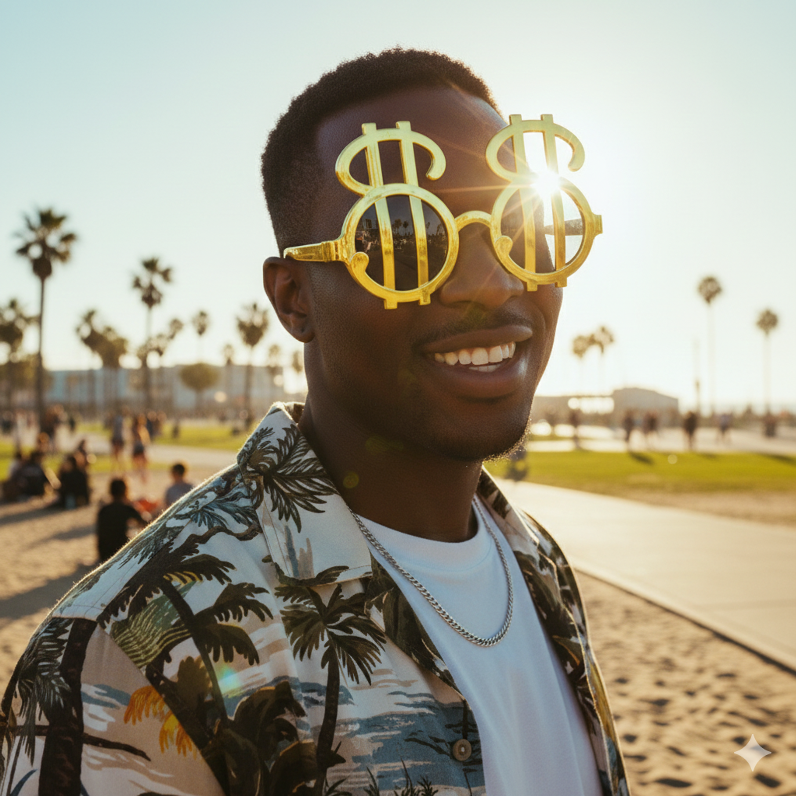 Casino Theme Party Sunglasses - Dollar Design