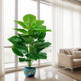 Lifelike 100cm Artificial Palm Tree with 18 Leaves