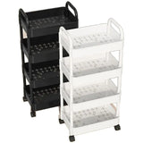 Mobile Multi-functional Kitchen Storage Shelf Trolley