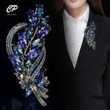 High-End Crystal Brooch for Ladies - Retro Suit Corsage