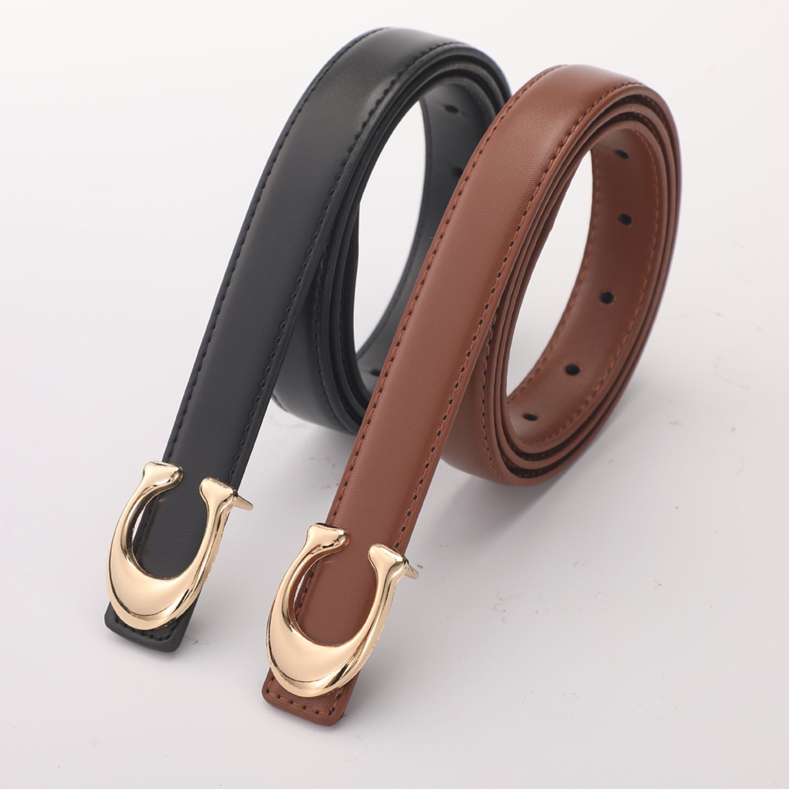 Soft C-Type Smooth Buckle Belt - Versatile Casual Women's Accessory