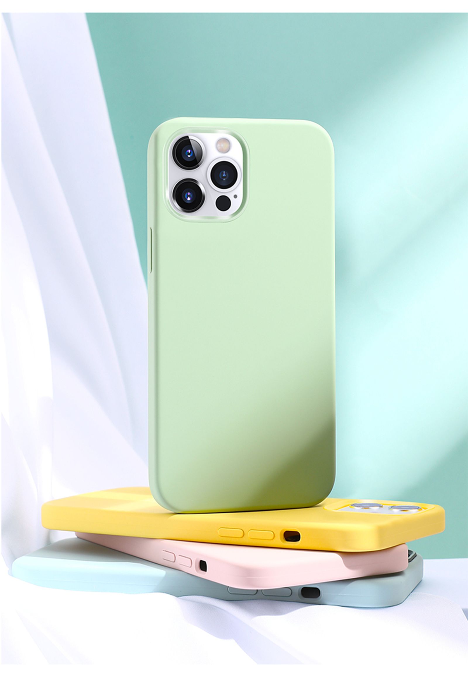 Luxury Liquid Silicone Phone Case for iPhone 11-16 Pro Max