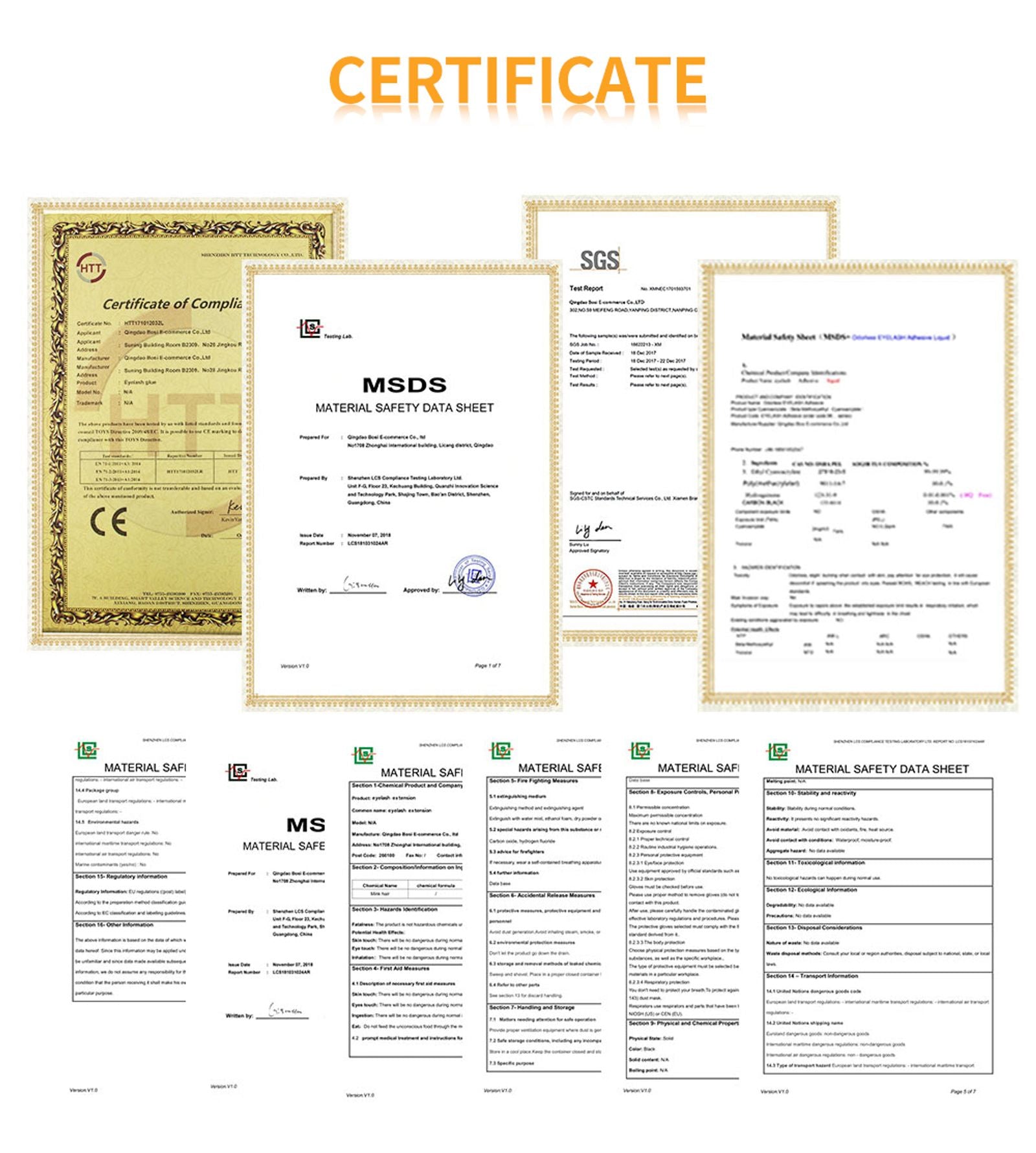 Lakanaku 2D Eyelash Extensions - U YY Fiber Double Tips