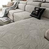 Ginkgo Jacquard Polar Fleece Sofa Cover - All Seasons