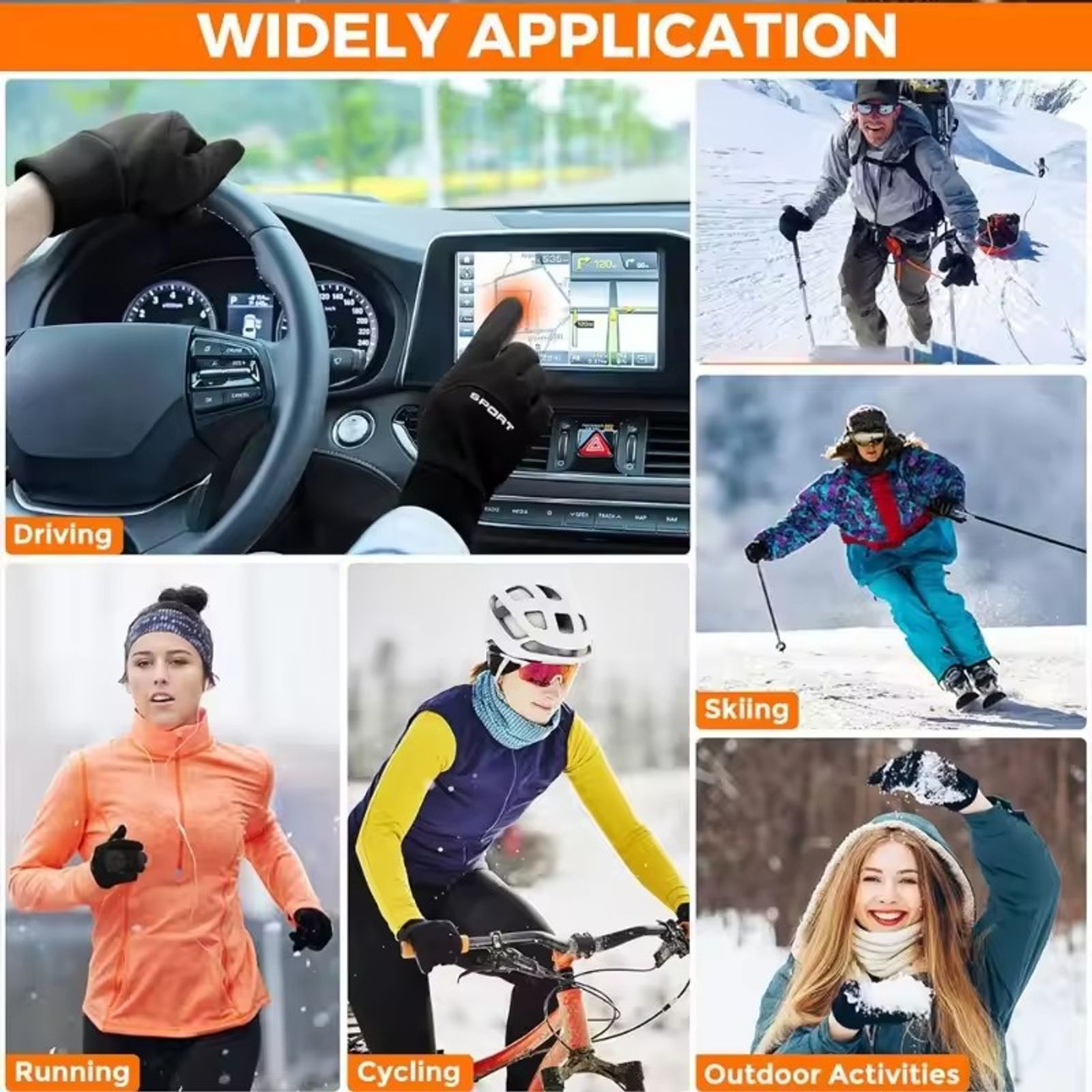 Winter Warm Sport Gloves for Men and Women
