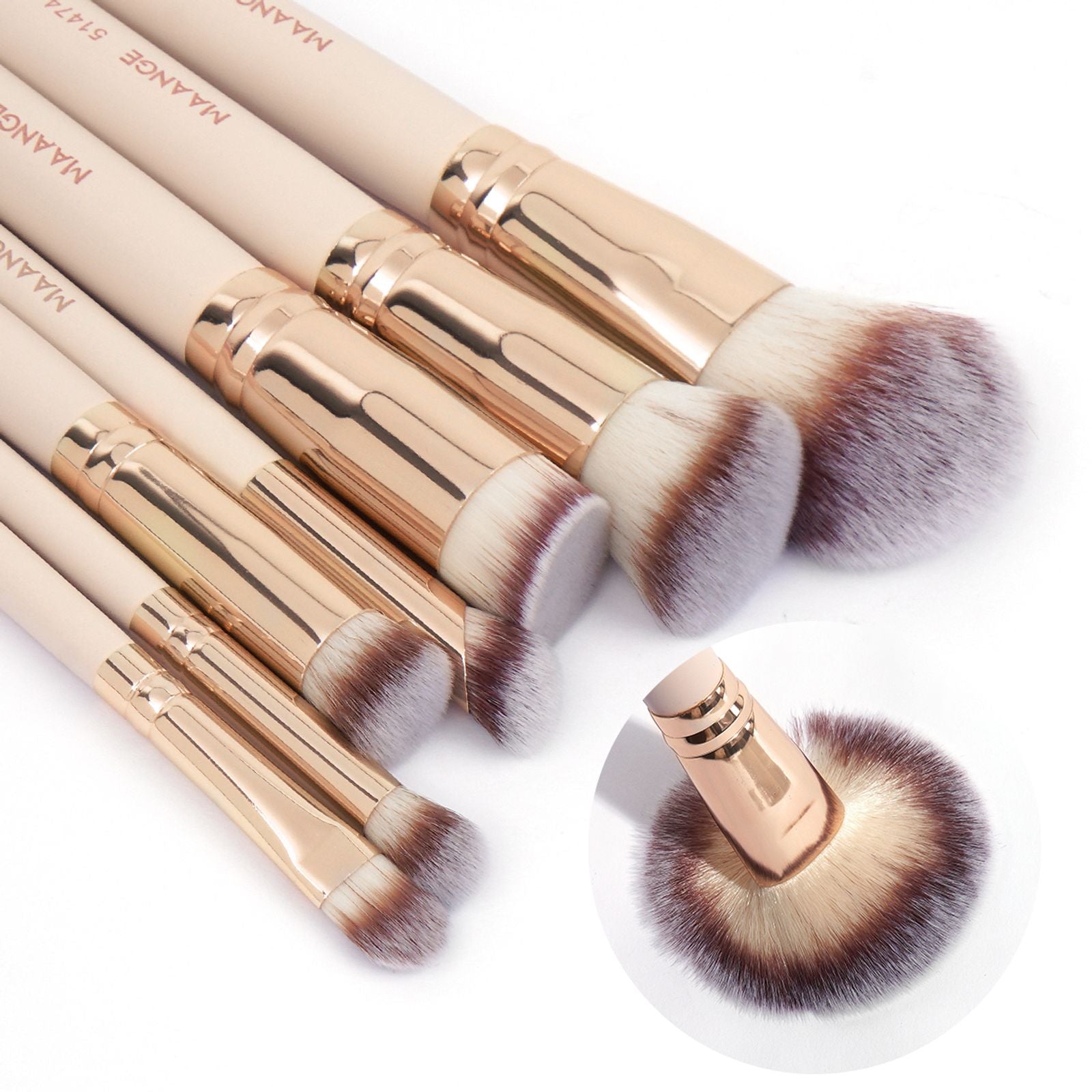 7pcs Makeup Brush Set for Foundation, Powder, and Blending