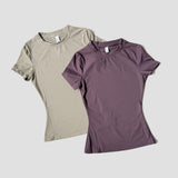 Women’s Seamless Yoga Top - Short Sleeve Fitness Shirt