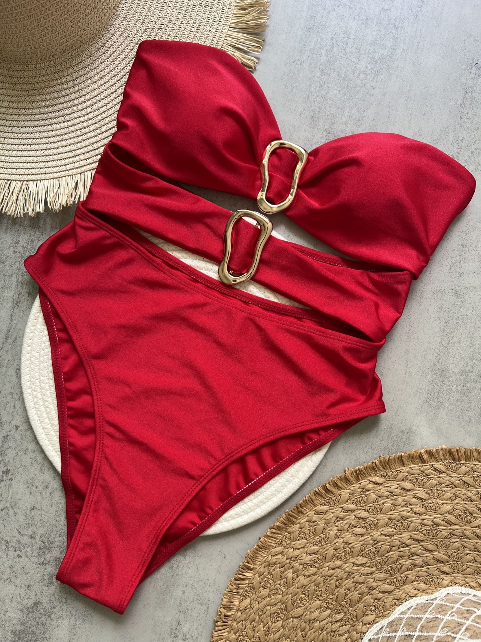 3 Colors Cut Out One Piece Swimsuit for Women