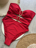 3 Colors Cut Out One Piece Swimsuit for Women