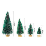 Mini Christmas Tree Ornament Set - 5/8pcs Decorative Cedar Pine