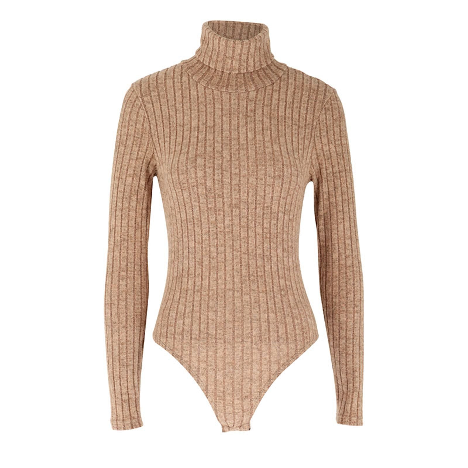 Autumn Women’s Solid Turtleneck Bodysuit