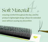 Lakanaku 2D Eyelash Extensions - U YY Fiber Double Tips