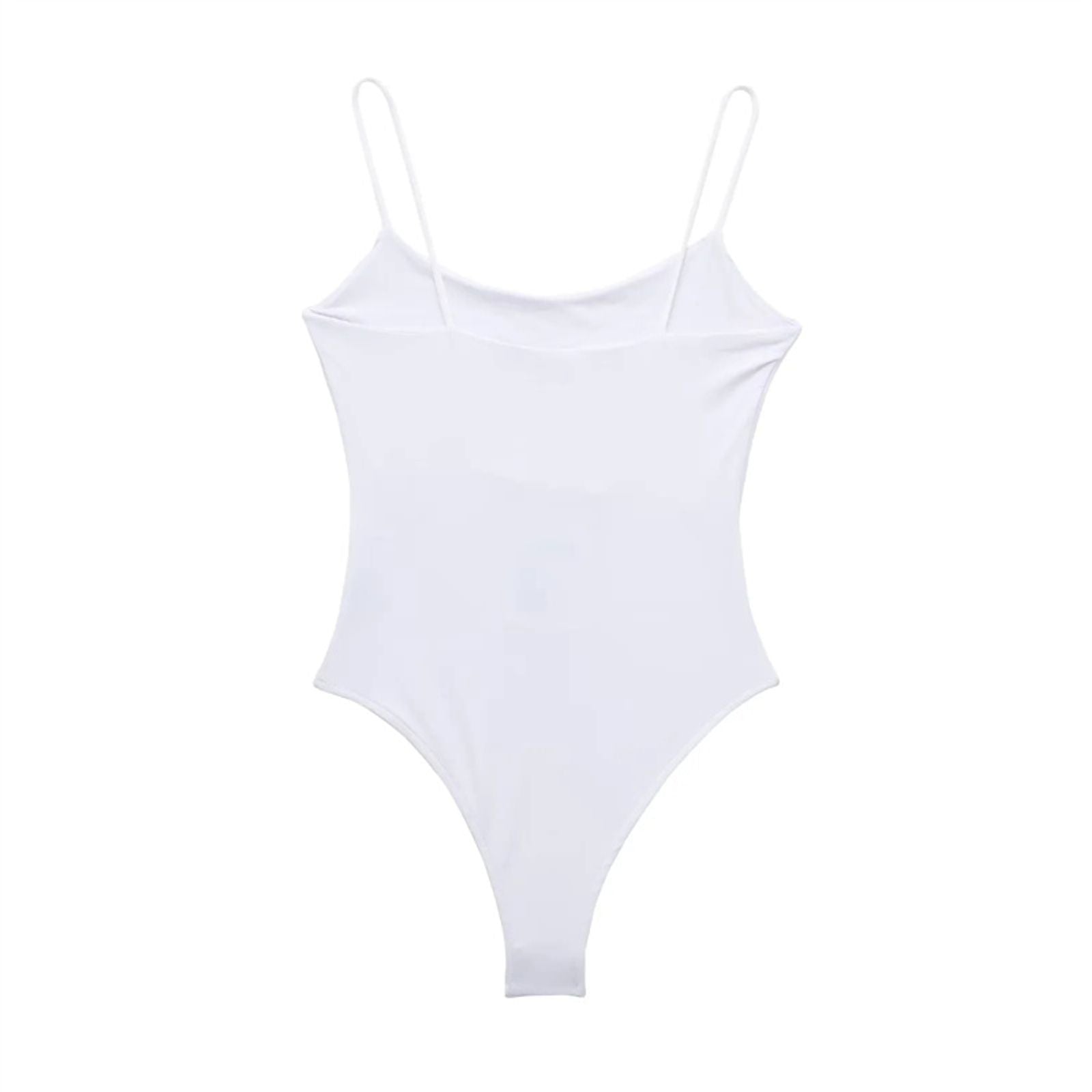 Backless Sexy Bodysuit for Women in White and Black