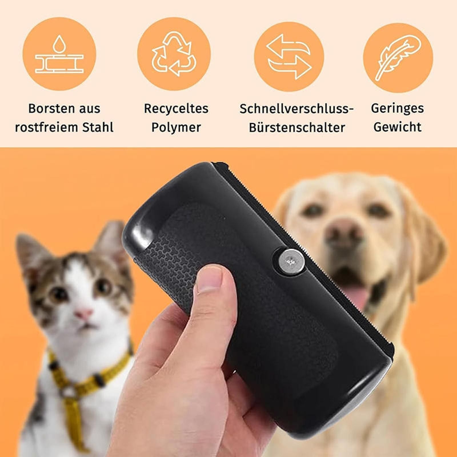 Professional Pet Deshedding Brush for Dogs