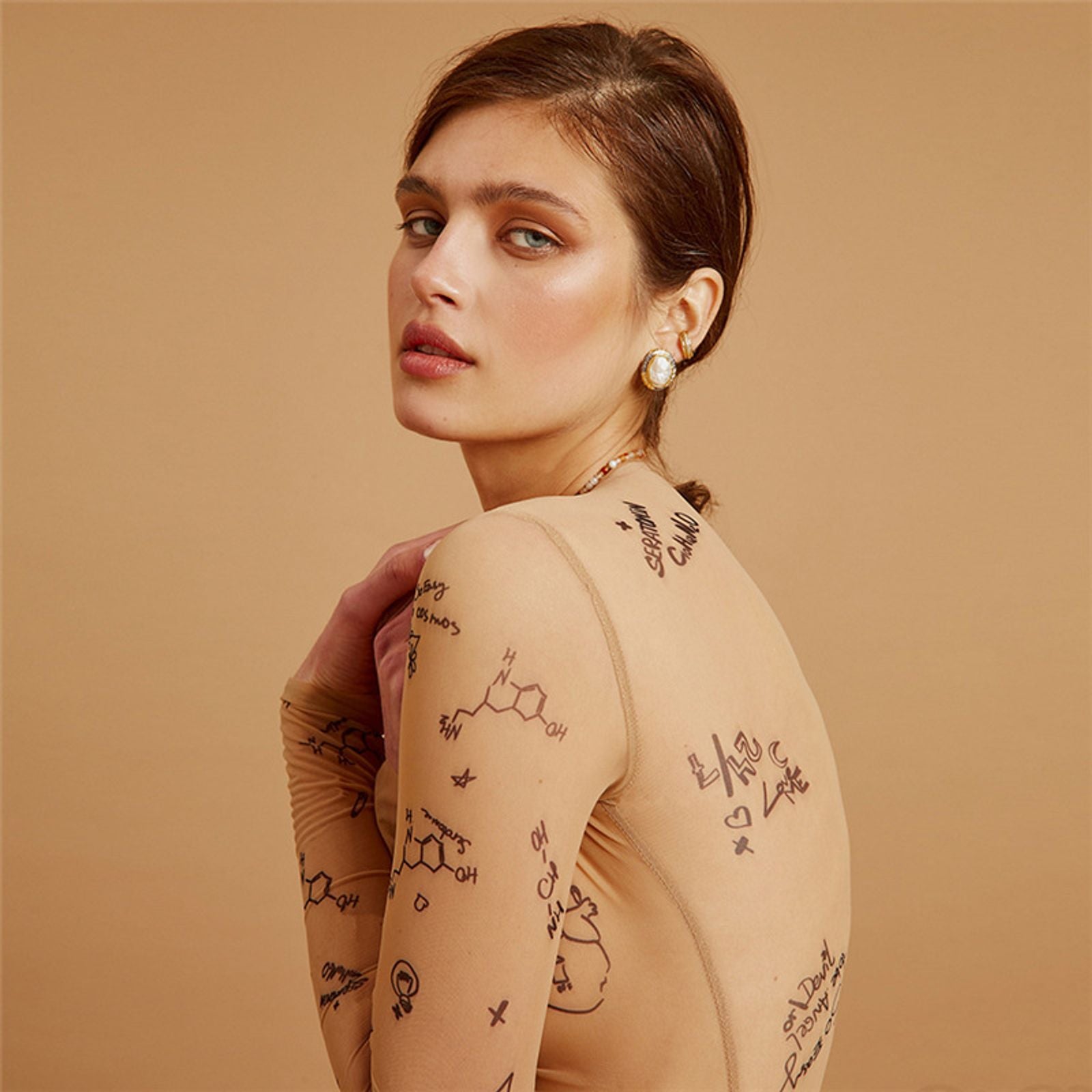 Long-Sleeved Bodysuit for Women - Slim Fit Party Wear