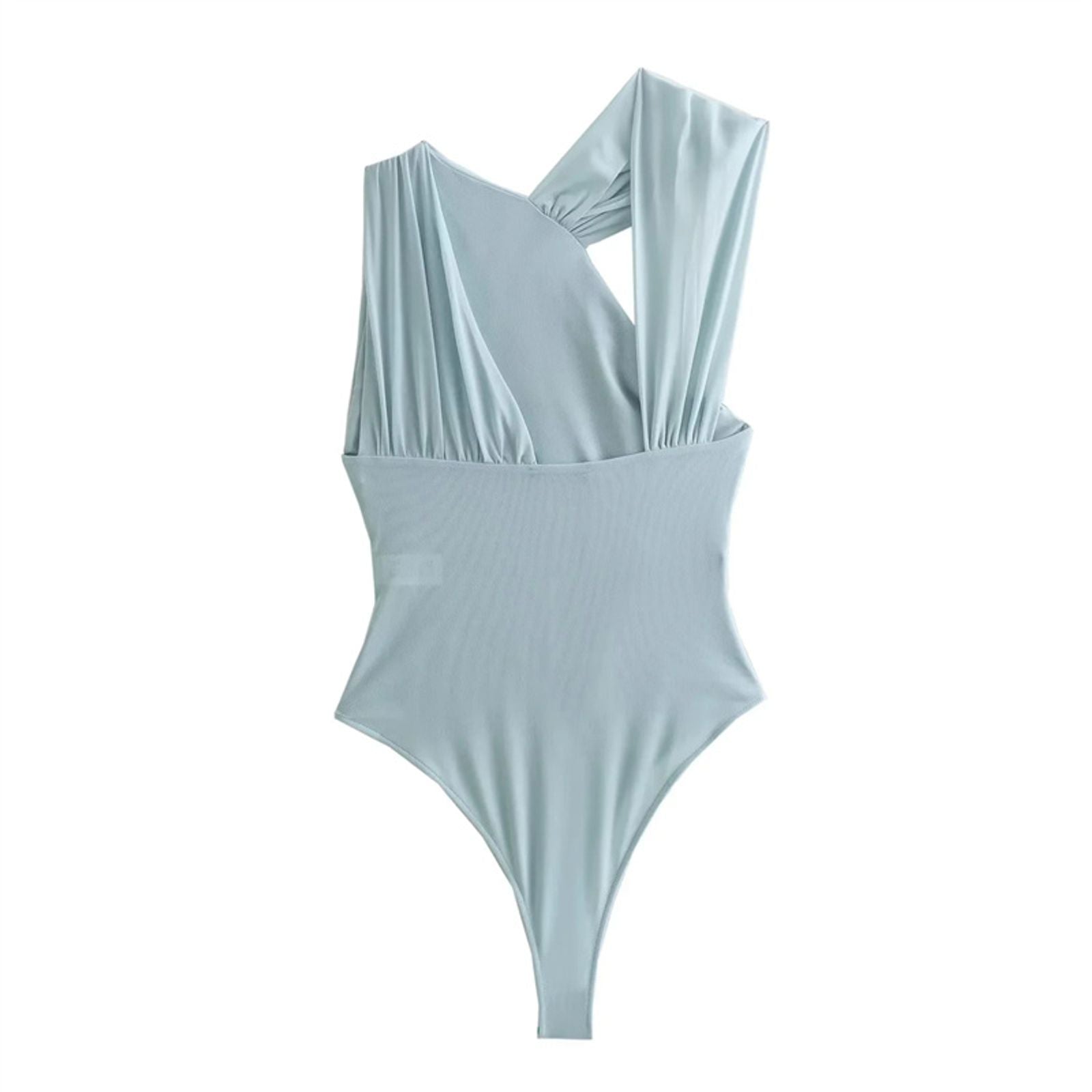 Leopard Print Mesh Sleeveless Bodysuit for Women