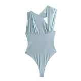 Leopard Print Mesh Sleeveless Bodysuit for Women