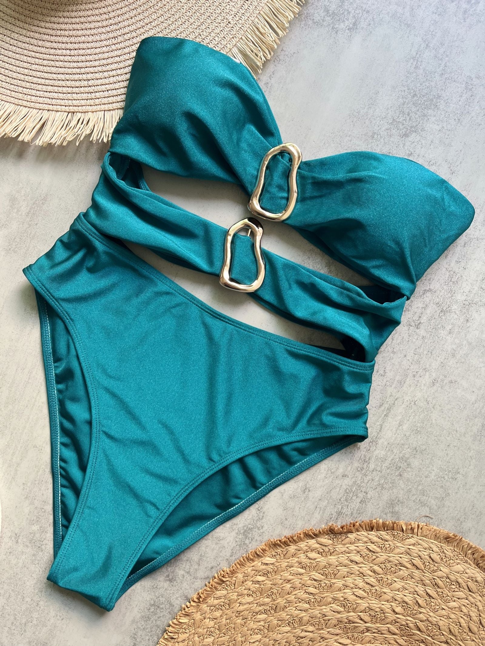 3 Colors Cut Out One Piece Swimsuit for Women