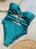 3 Colors Cut Out One Piece Swimsuit for Women