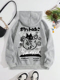 Cute Cat Cartoon Printed Sweatshirt for Women