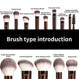 13PCS Makeup Brush Set for Foundation, Blush, and Eyeshadow