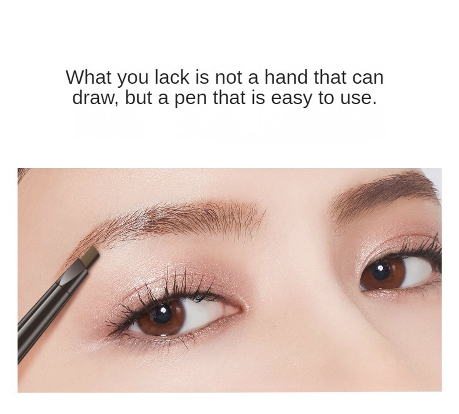 2 in 1 Waterproof Eyebrow Pencil - Long Lasting & Easy to Use